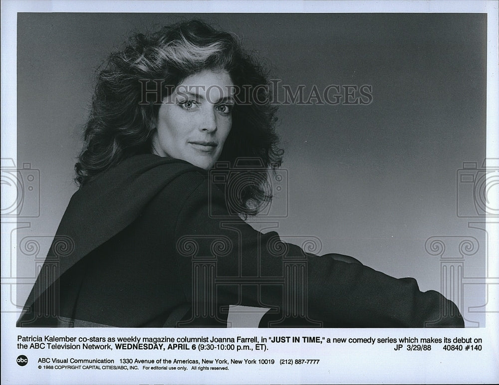 1988 Press Photo Patricia Kalember Stars In &quot;Just In Time&quot;- Historic Images