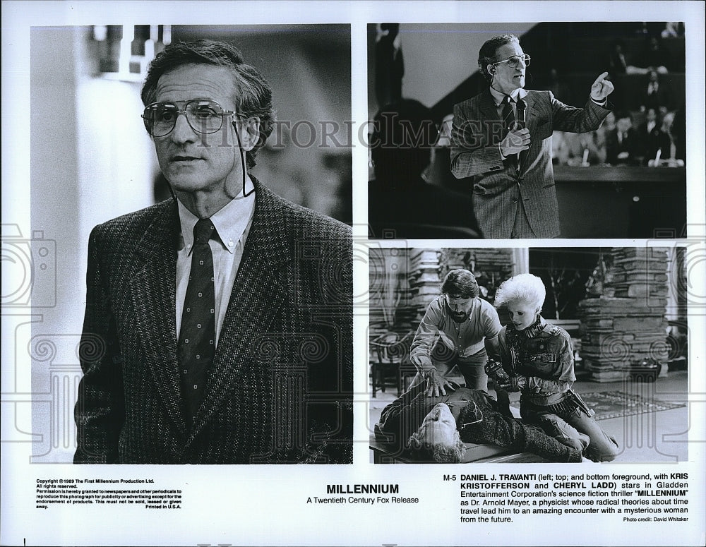 1999 Press Photo Millenium Daniel J. Travanti Kris Kristofferson Cheryl Ladd- Historic Images