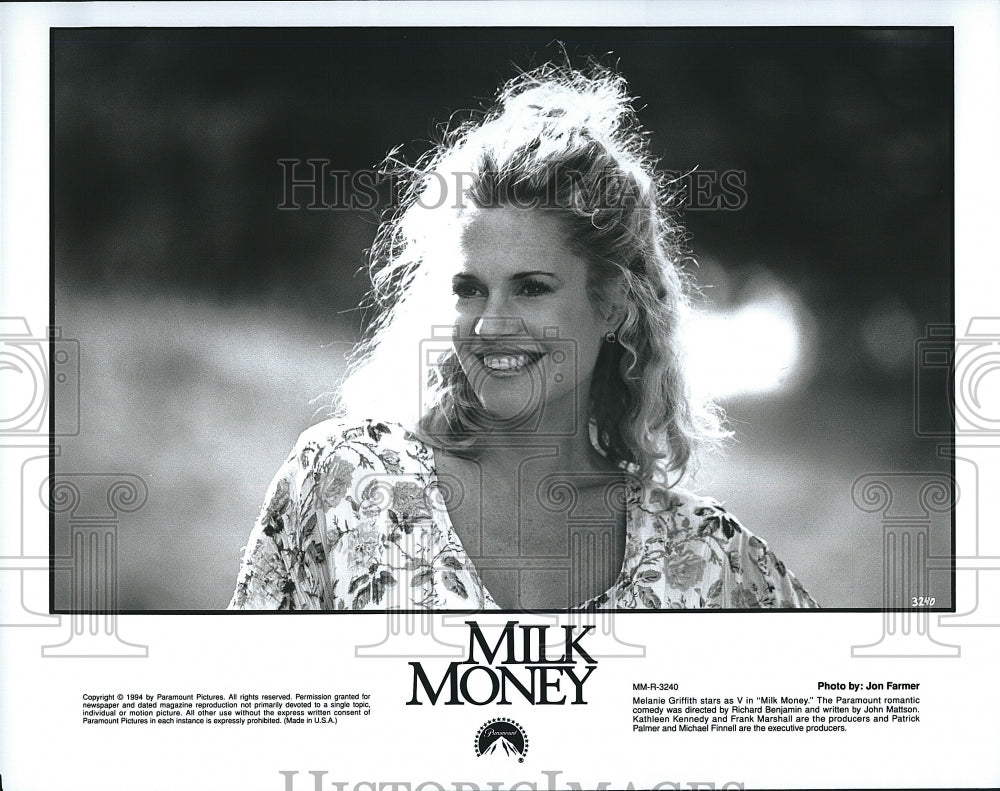 1994 Press Photo Movie Milk Money Actress Melanie Griffin- Historic Images