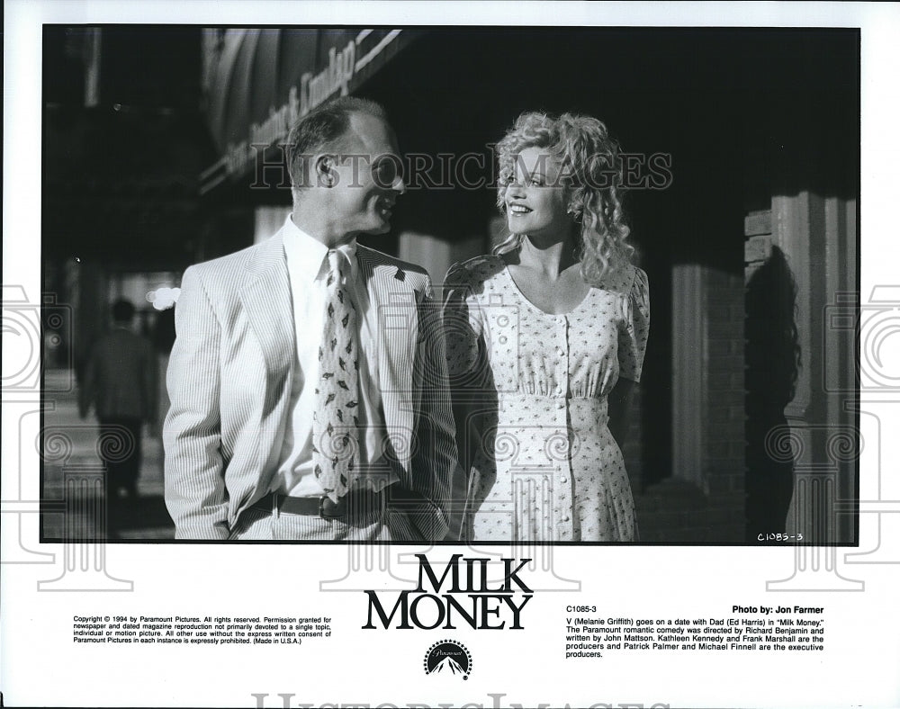 1994 Press Photo  Milk Money Actors Melanie Griffith Michael Patrick Carter- Historic Images