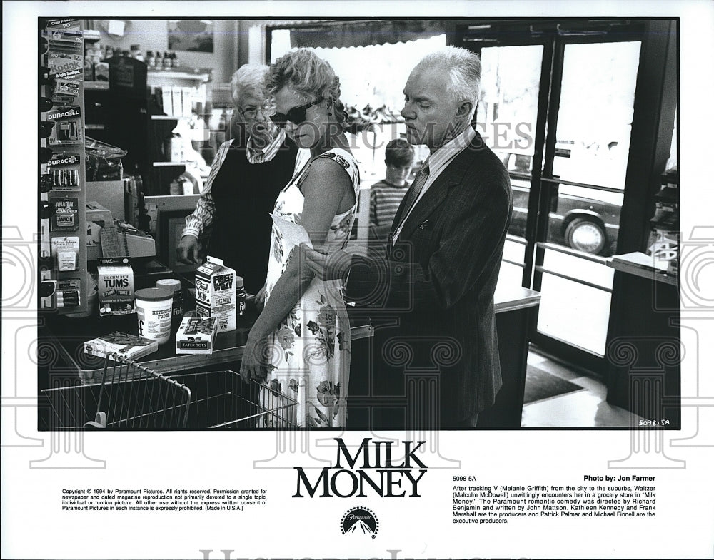 1994 Press Photo  Milk Money Actors Melanie Griffith Michael Patrick Carter- Historic Images