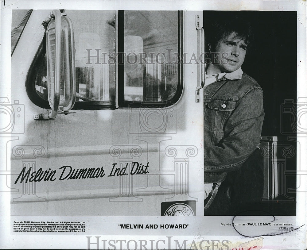 1980 Press Photo Melvin and Howard Paul Le Mat Actor- Historic Images