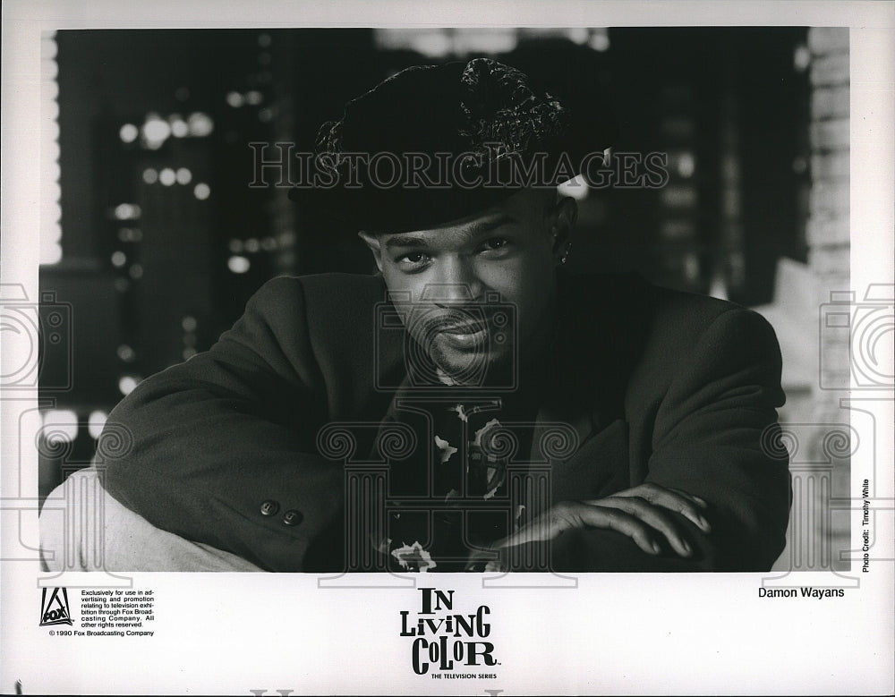 1990 Press Photo Damon Wayans in Fox&quot;s &quot;In Living Color&quot;.- Historic Images