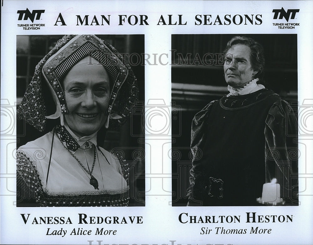 1966 Press Photo &quot;A Man For All Seasons&quot; Vanessa Redgrave, Charlton Heston- Historic Images