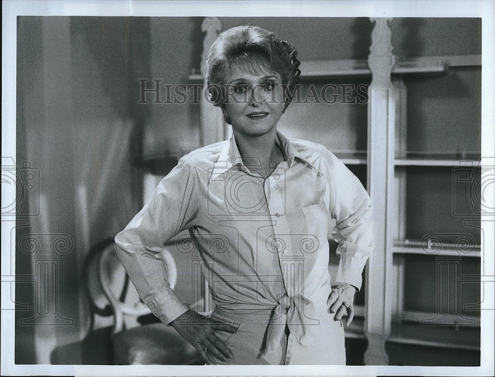 1984 Press Photo Celeste Holm Stars On &quot;Jessie&quot;- Historic Images