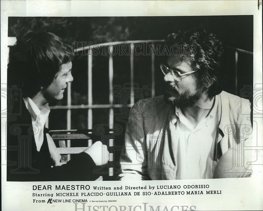 1983 Press Photo Scene from the Film &quot;Dear Maestro&quot;- Historic Images