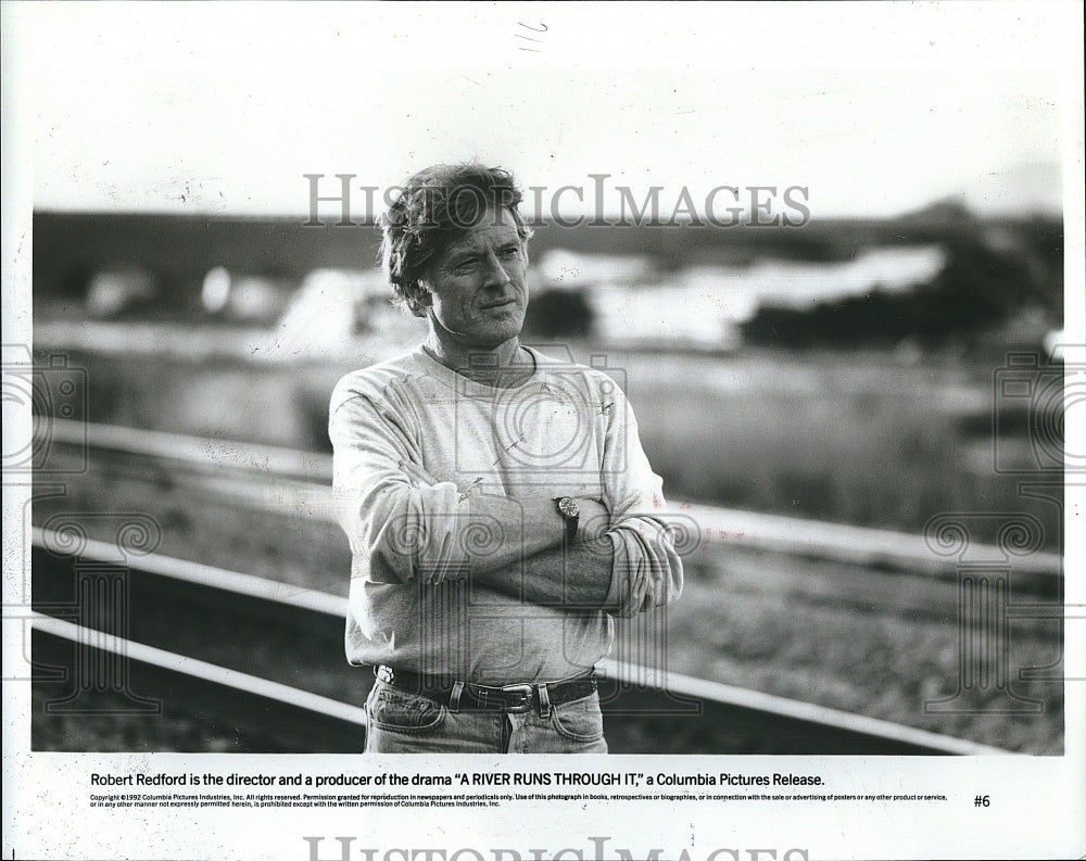 1992 Press Photo Director/Producer Robert Redford of  &quot;A River Runs Through It&quot; - Historic Images