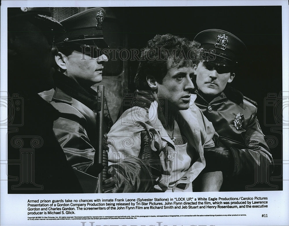 1989 Press Photo Actor Sylvester Stallone In &quot;Lock Up&quot;- Historic Images