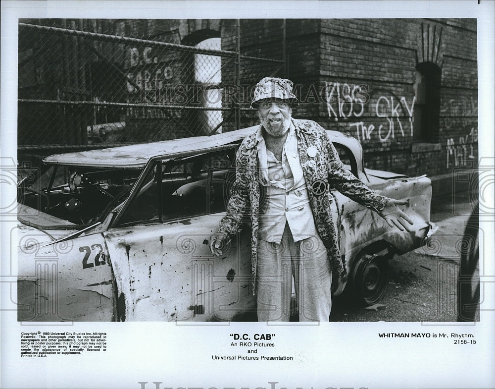 1983 Press Photo Actor Whitman Mayo In &quot;D.C. Cab&quot;- Historic Images