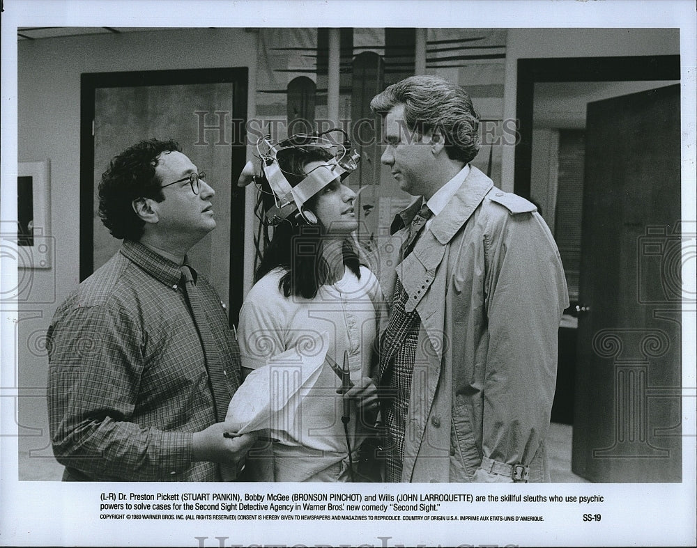 1989 Press Photo &quot;Second Sight&quot; John Larroquette ,Bess Armstrong,Pankin- Historic Images