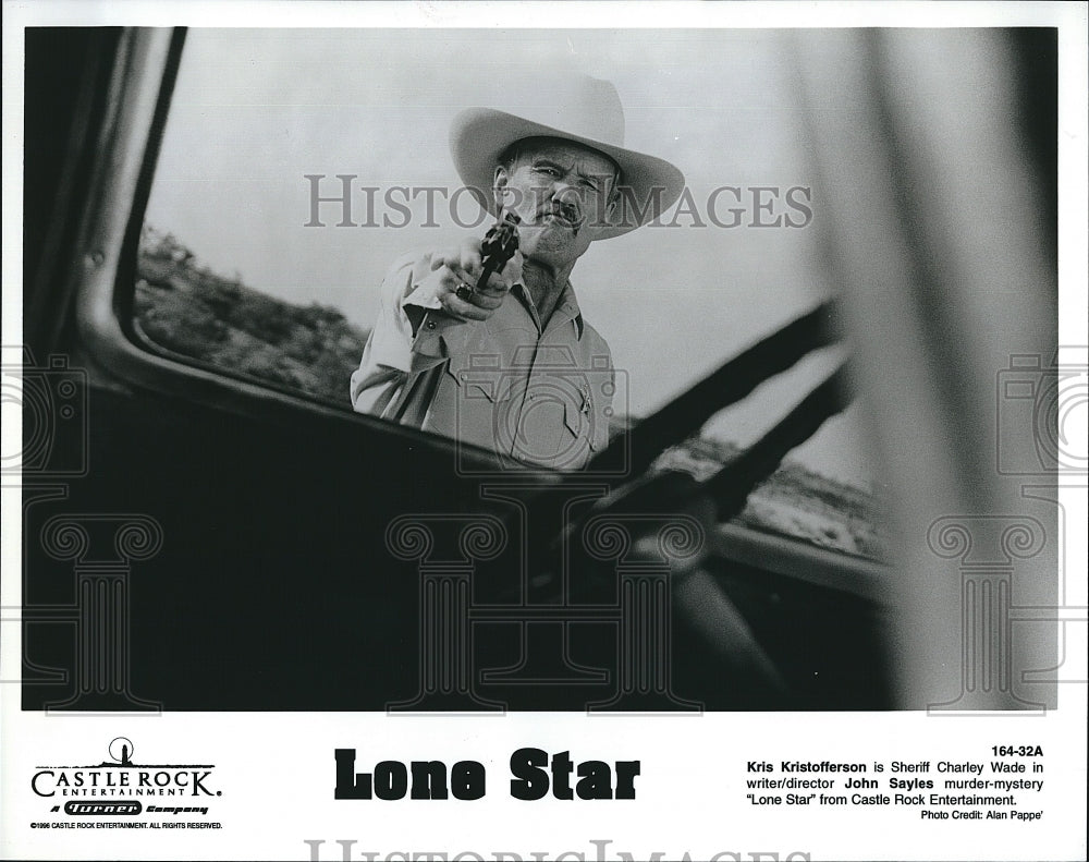 1996 Press Photo Kris Kristofferson stars in the movie &quot;Lone Star&quot;- Historic Images