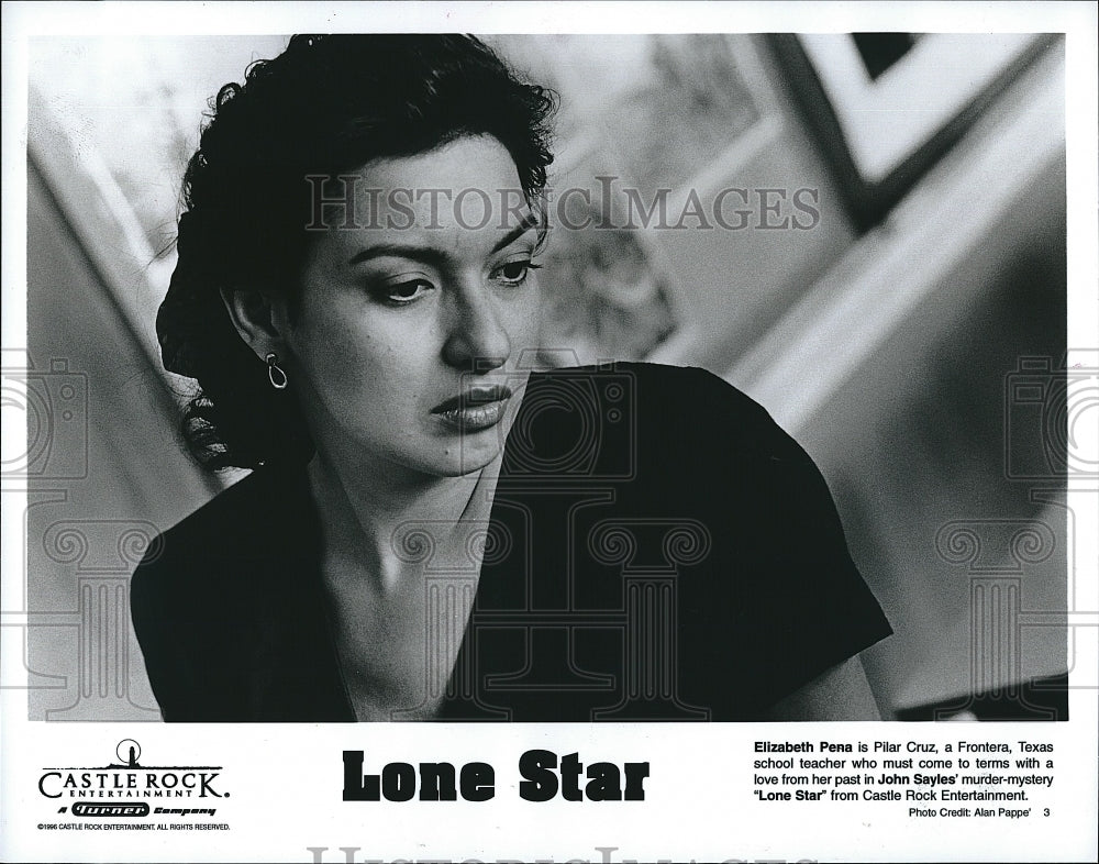 1996 Press Photo Elizabeth Pena staring in the movie &quot;Lone Star&quot;- Historic Images