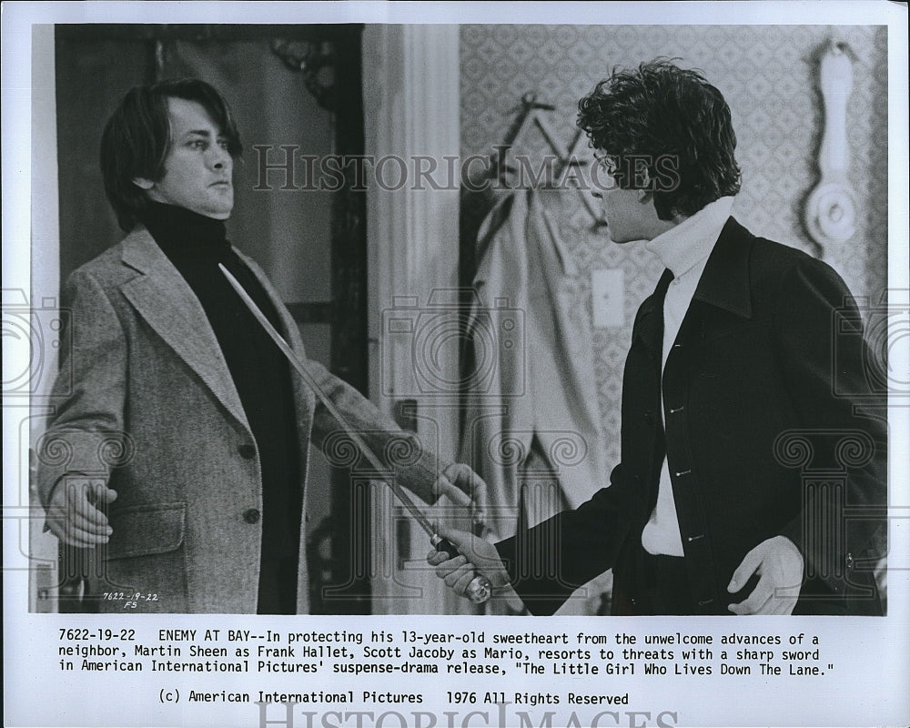 1976 Press Photo Martin Sheen, Scott Jacoby- Historic Images