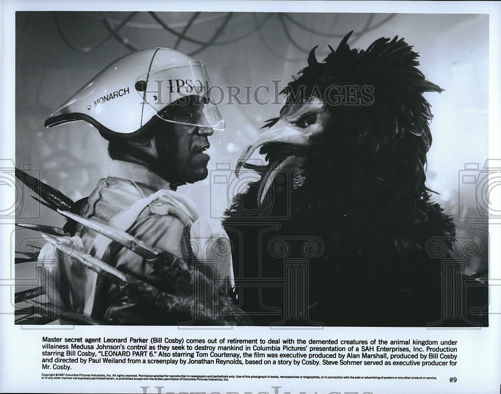 1987 Press Photo Bill Cosby stars in &quot;Leonard Part 6&quot;- Historic Images