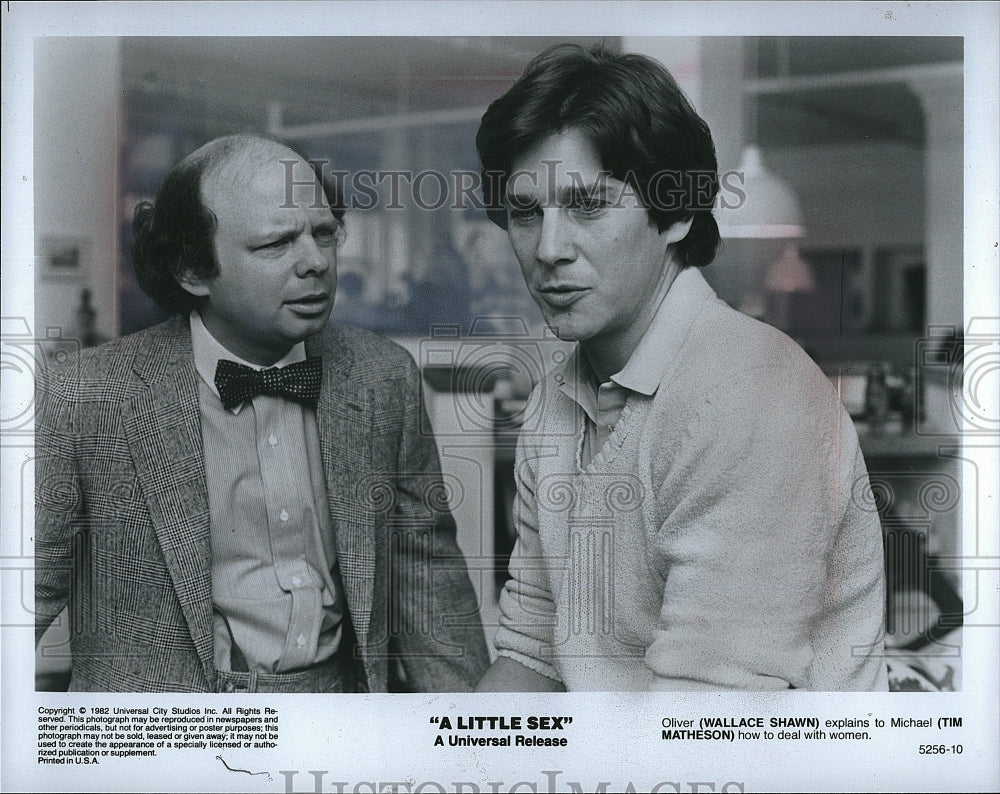 1982 Press Photo Wallace Shawn &amp; Tim Matheson star in &quot;A Little Sex&quot;- Historic Images