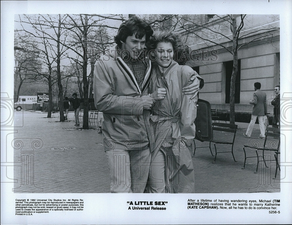 1982 Press Photo Tim Matheson &amp; Kate Capshaw star in &quot;A Little Sex&quot;- Historic Images