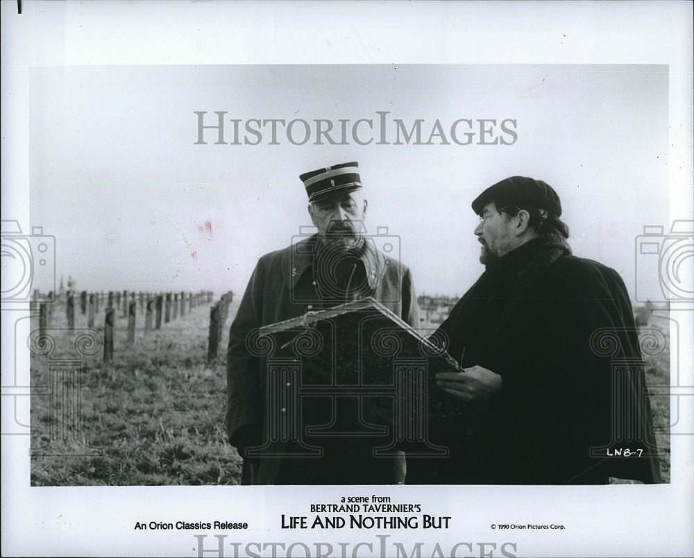 1990 Press Photo P. Noiret, Maurice Barrier &quot;Life and Nothing But&quot;- Historic Images