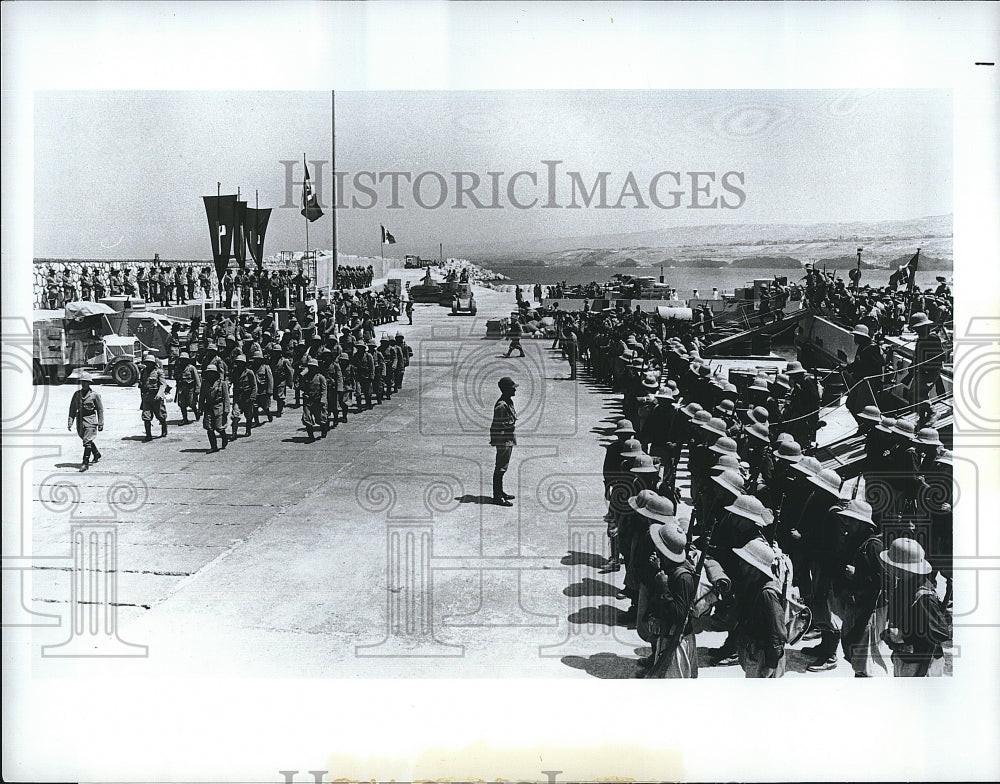 1981 Press Photo Mussolini in North Africa &quot;Lion of the Desert&quot;- Historic Images