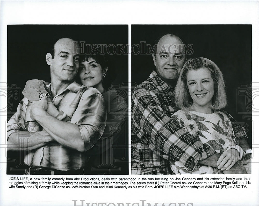 Press Photo Peter Onorati, Mary Page Keller, George DiCenzo, Mimi Kennedy- Historic Images