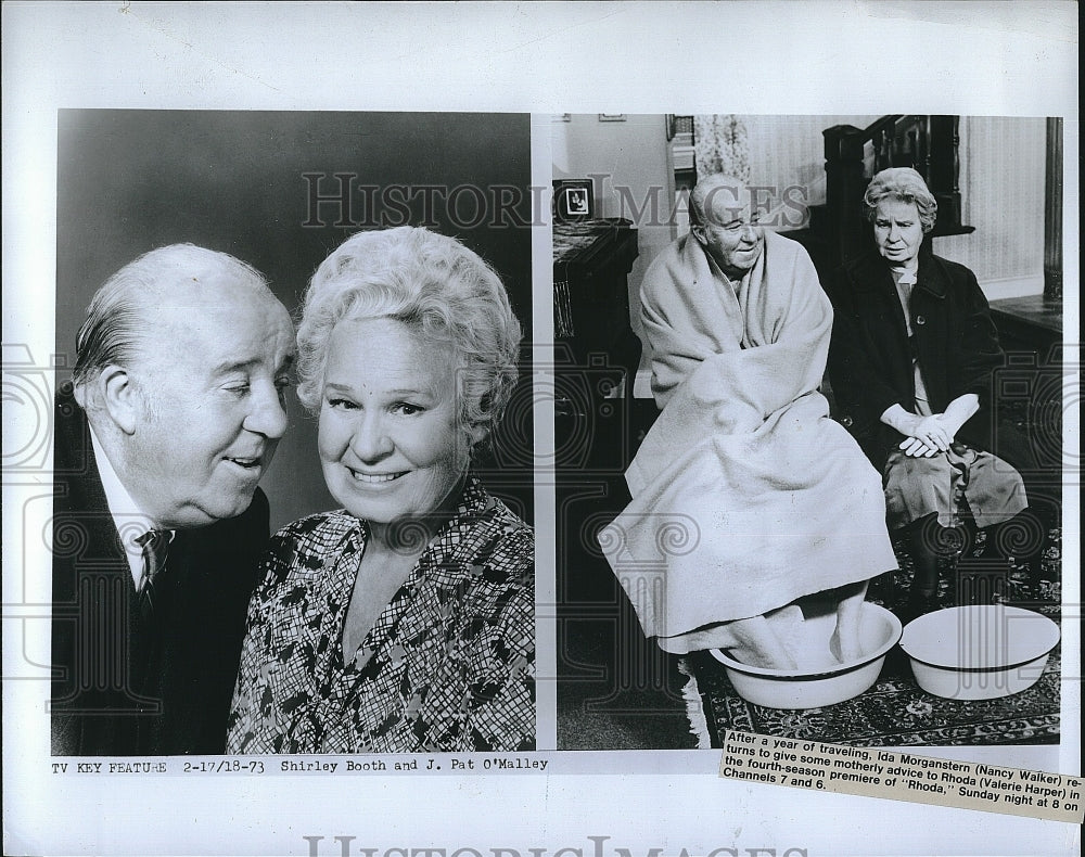 1973 Press Photo Nancy Walker &amp; Valerie Harper star in &quot;Rhoda&quot;- Historic Images