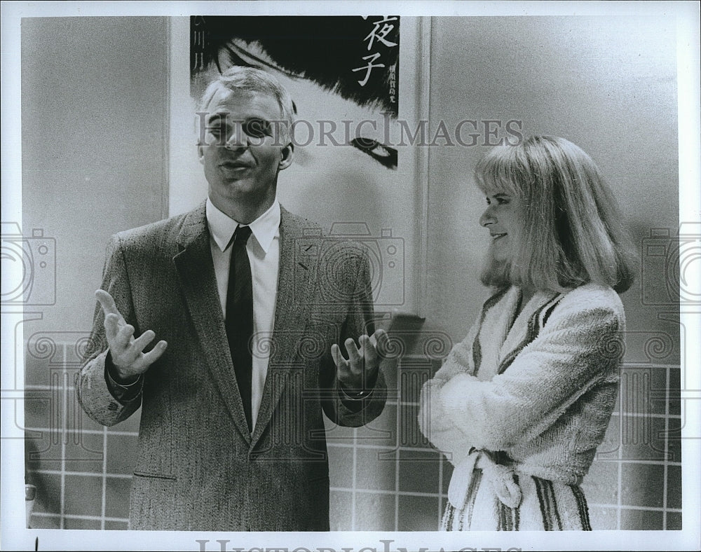 Press Photo Steve Martin and Tracey Ullman in &quot;The Tracey Ullman Show&quot;- Historic Images