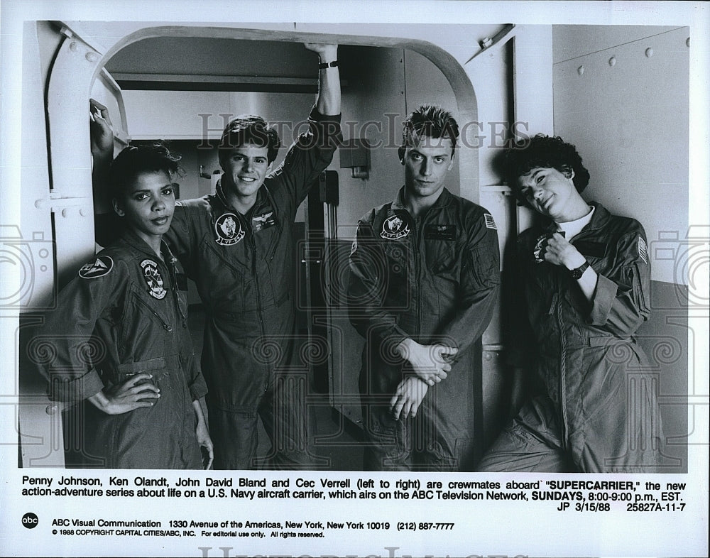 1988 Press Photo Penny Johnson, Ken Olandt, John David Bland and Cec Verell in- Historic Images