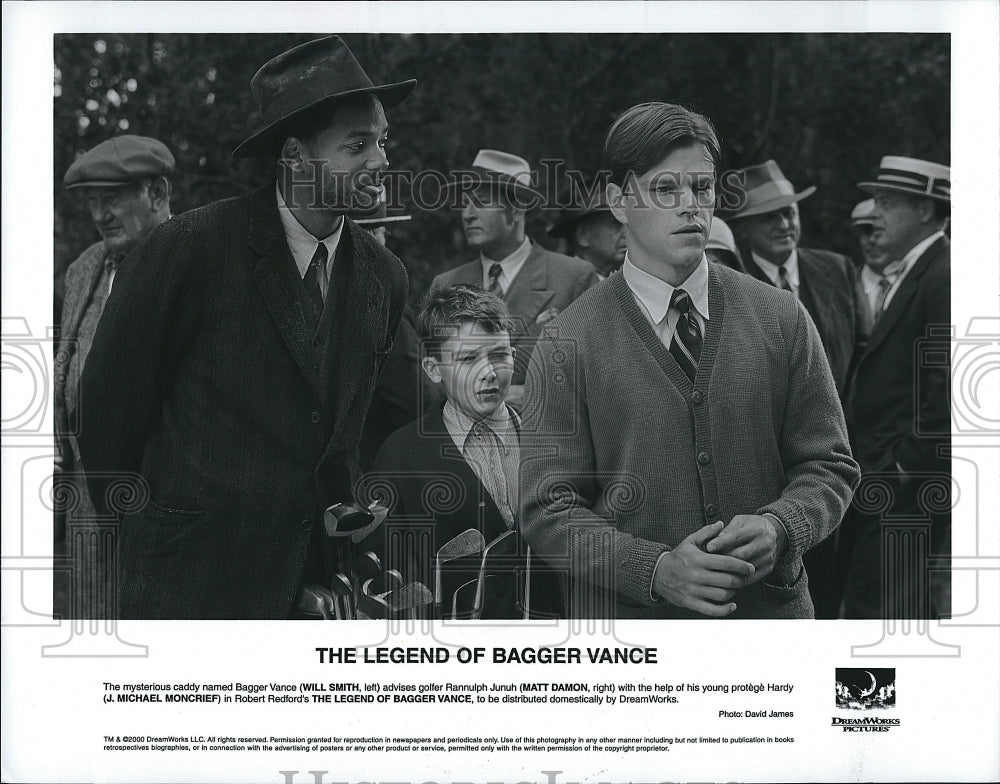 2000 Press Photo Will Smith and Matt Damon in &quot;The Legend of Bagger Vance&quot;- Historic Images