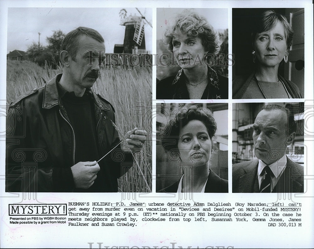 1998 Press Photo Susannah York, Gemma Jones, James Faulkner &amp; Suzan Crowley