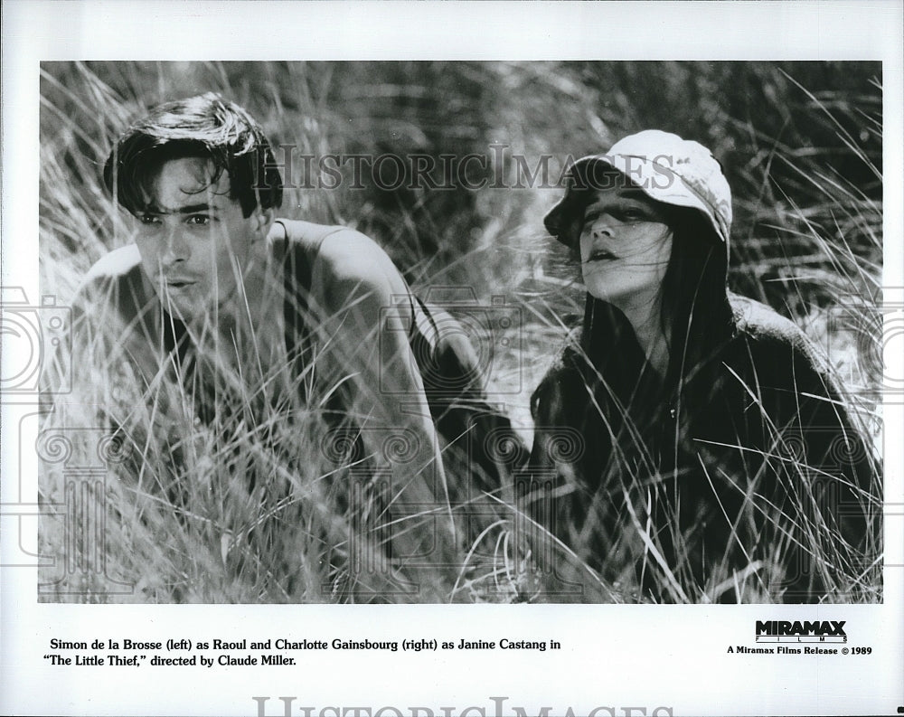 1989 Press Photo &quot;The Little Chief&quot; Simon de la Brosse, Charlotte Gainsbourg- Historic Images