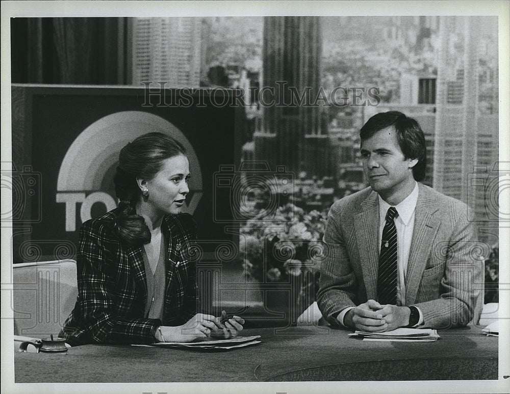 1986 Press Photo &quot;Today&quot; Jane Pauley &amp; Tom Brokaw- Historic Images