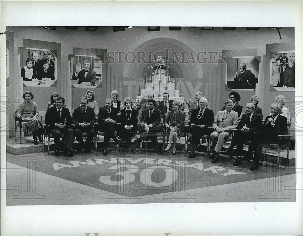 1986 Press Photo &quot;Today&quot; Tom Brokaw,John Chancellor,Hugh Downs,Barbara Walters- Historic Images