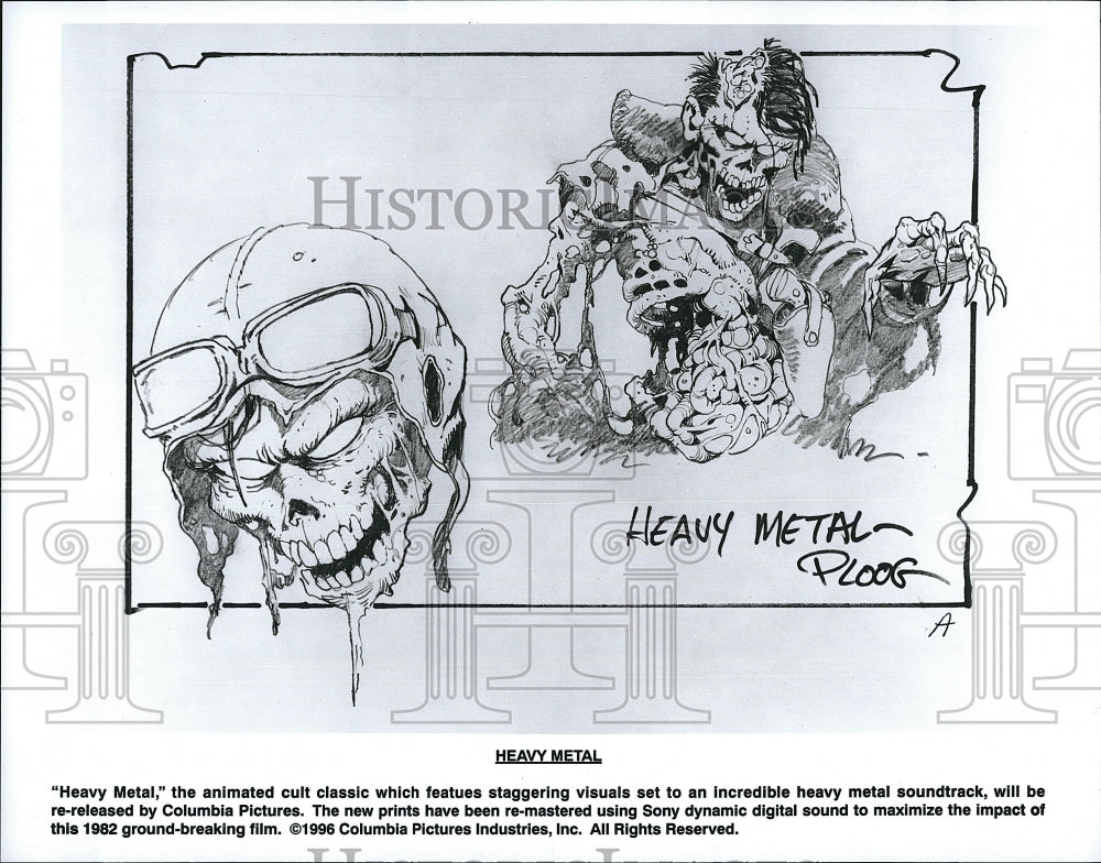 1982 Press Photo &quot;Heavy Metal&quot; animation from Columbia Pictures- Historic Images