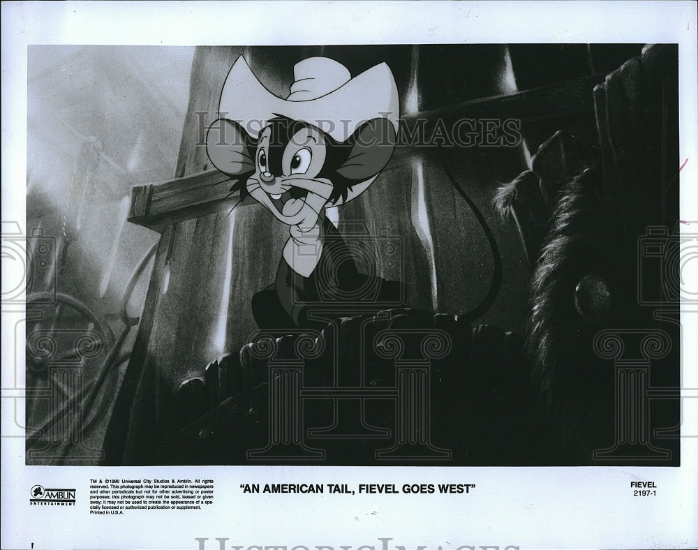 1991 Press Photo An American Tail Fievel Goes West- Historic Images