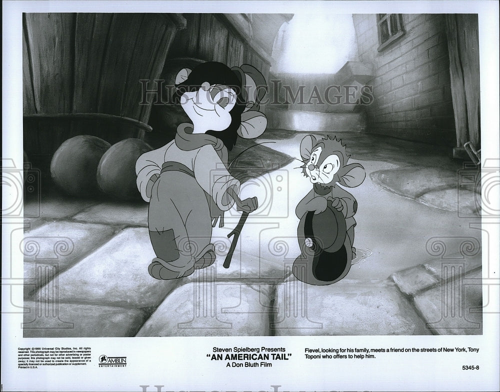 1988 Press Photo An American Tail Fievel Goes West- Historic Images