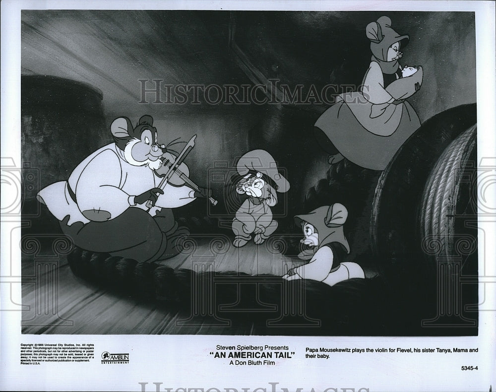 1988 Press Photo An American Tail Fievel Goes West- Historic Images