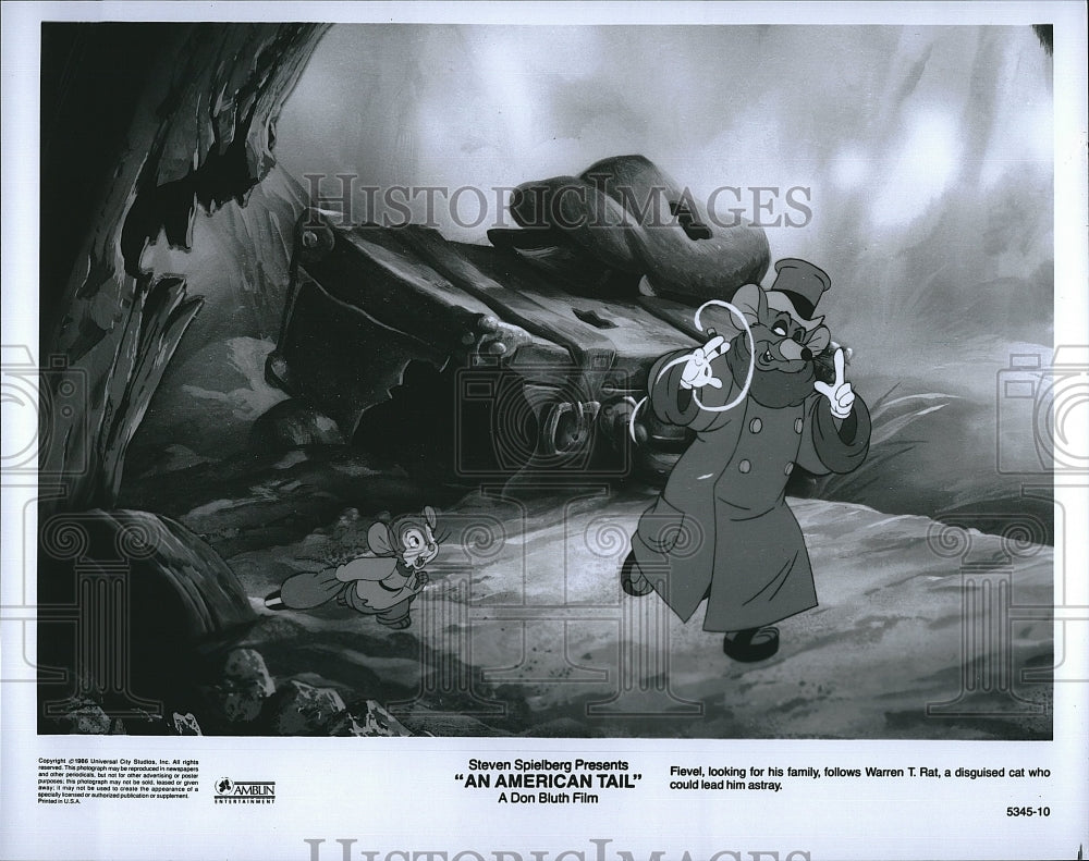 1988 Press Photo An American Tail Fievel Goes West- Historic Images