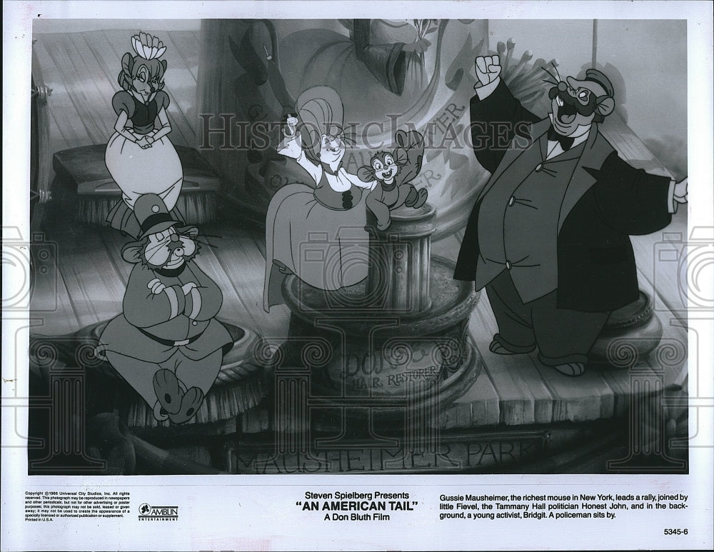 1988 Press Photo An American Tail Fievel Goes West- Historic Images