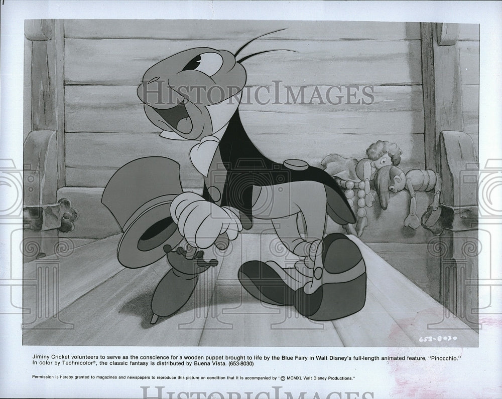 1940 Press Photo &quot;The Pinocchio &quot; animation from Buena Vista- Historic Images