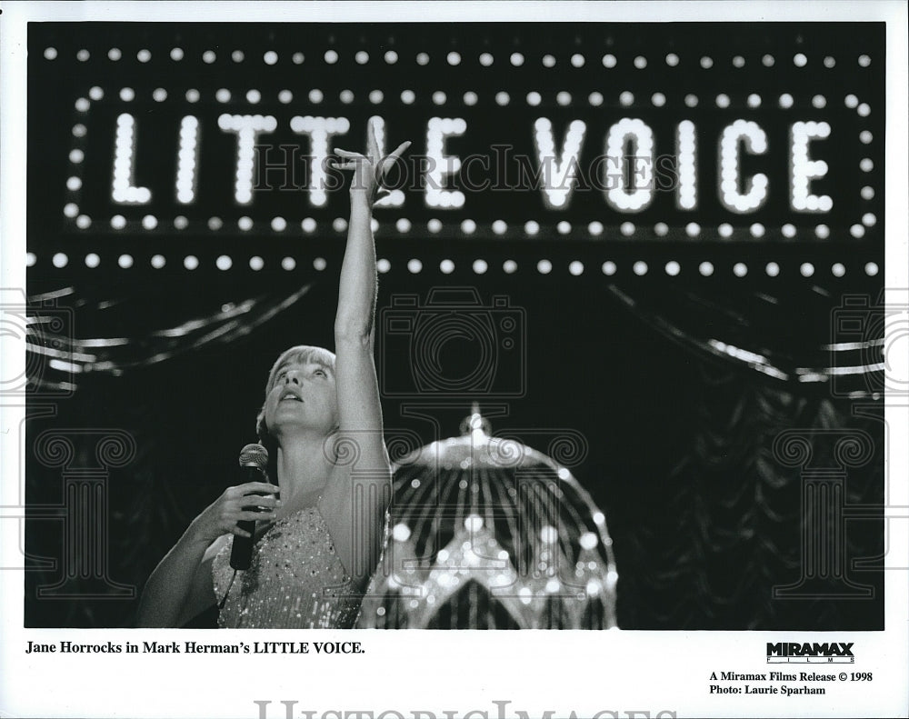 1998 Press Photo English Actress, Singer Jane Horrocks In Little Voice- Historic Images