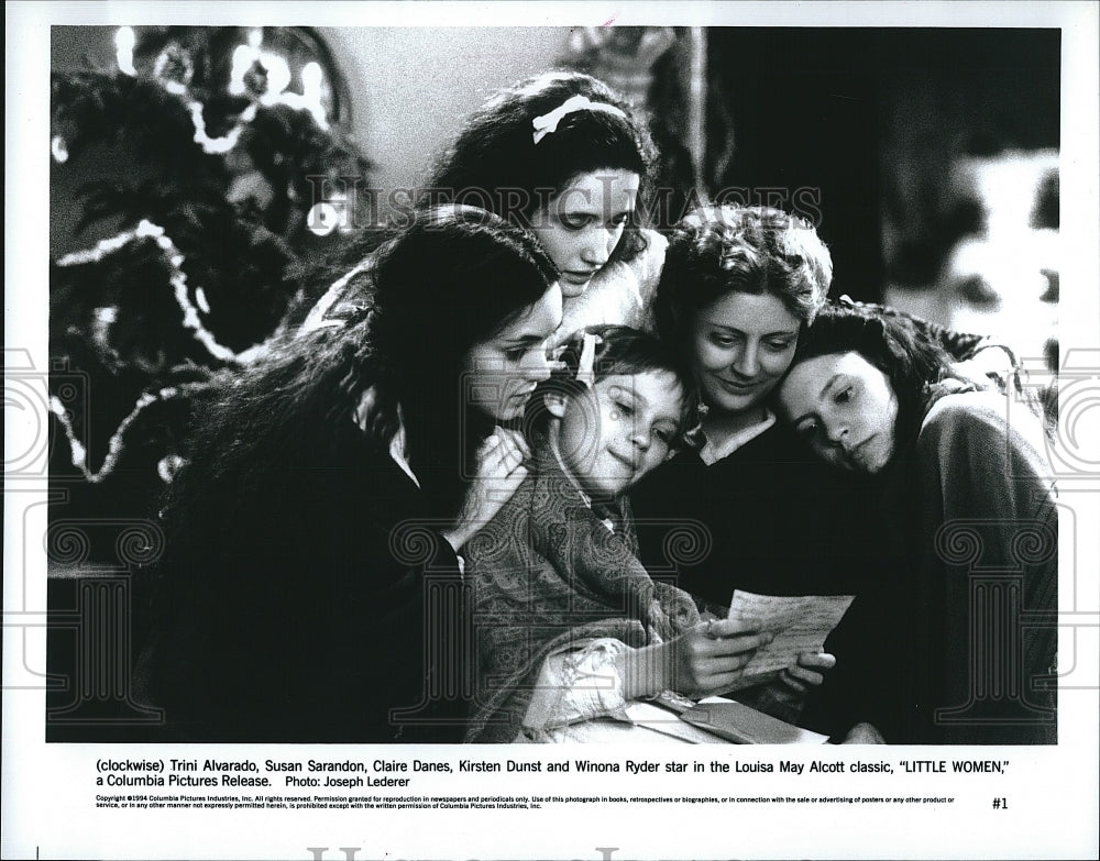 1994 Press Photo Trini Alvarado, Susan Sarandon, Claire Danes, K Dunst, W Ryder- Historic Images