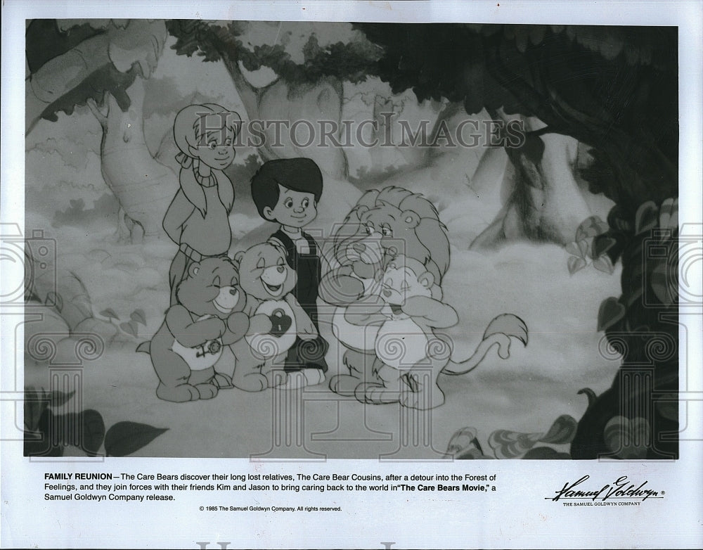 1985 Press Photo &quot;The Care Bears Movie&quot; animation from Goldwyn Company- Historic Images