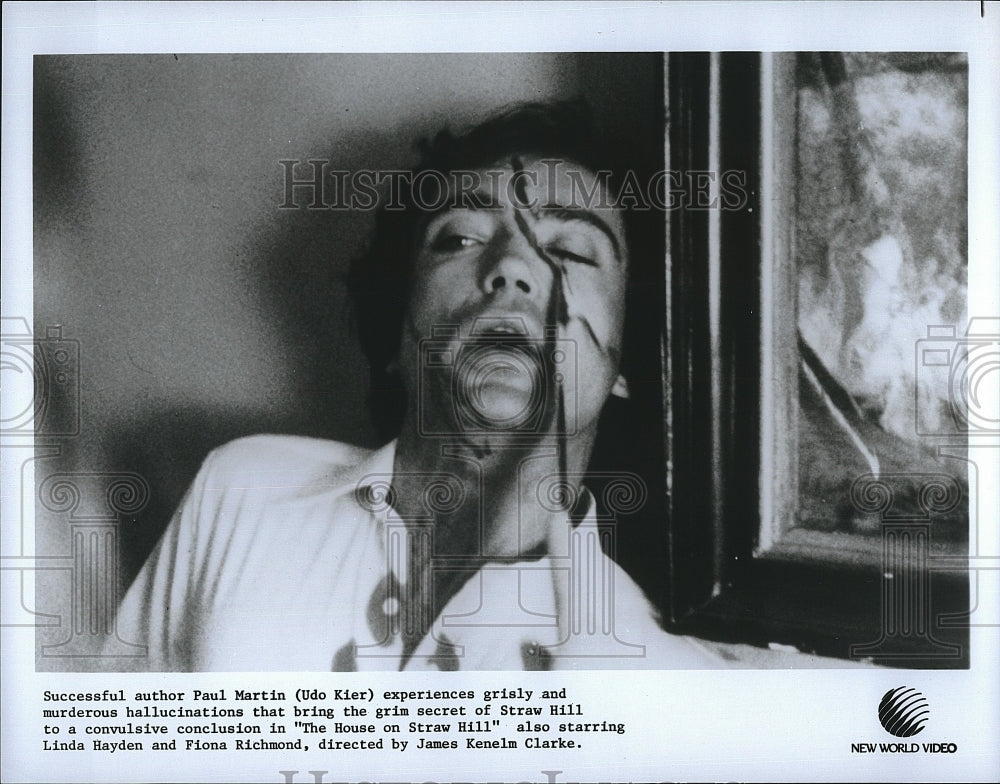 1983 Press Photo Actor Udo Kier in &quot;The House on Straw Hill&quot;- Historic Images