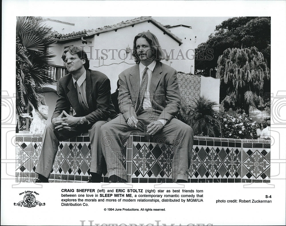 1994 Press Photo Craig Sheffer Actor Eric Stoltz Sleep With Me Comedy Movie Film- Historic Images