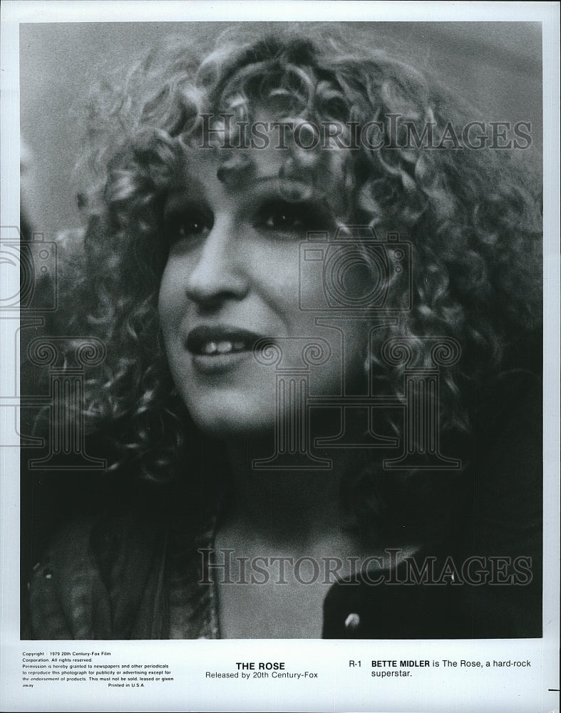 1979 Press Photo The Rose Movie Starring Actress Bettle Midler- Historic Images