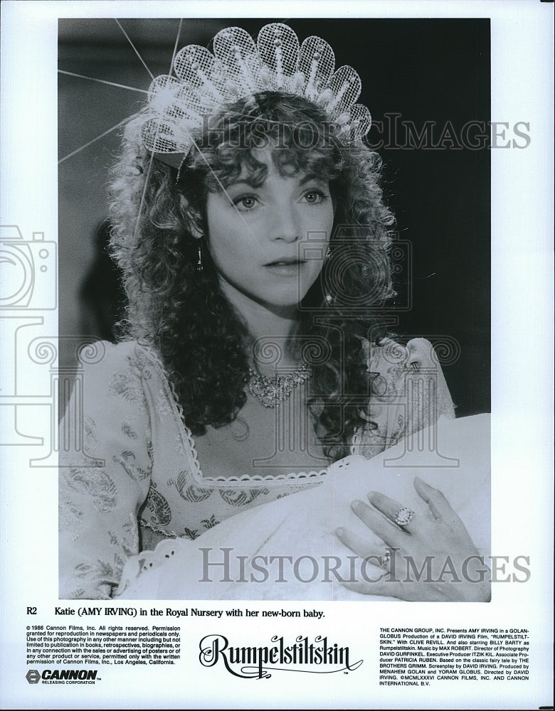 1986 Press Photo Amy Irving Actress Rumpleskiltskin movie- Historic Images