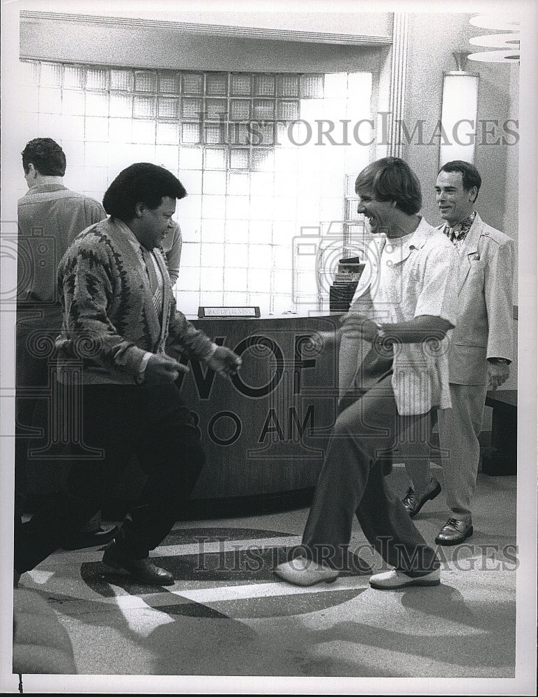 1989 Press Photo &quot;Quantum Leap&quot; starring Scott Bakula,Chubby Checker- Historic Images