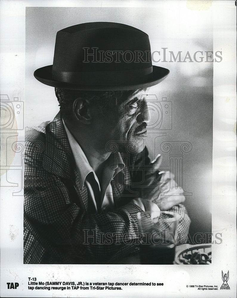 1988 Press Photo Sammy Davis Jr Stars In &quot;Tap&quot;- Historic Images