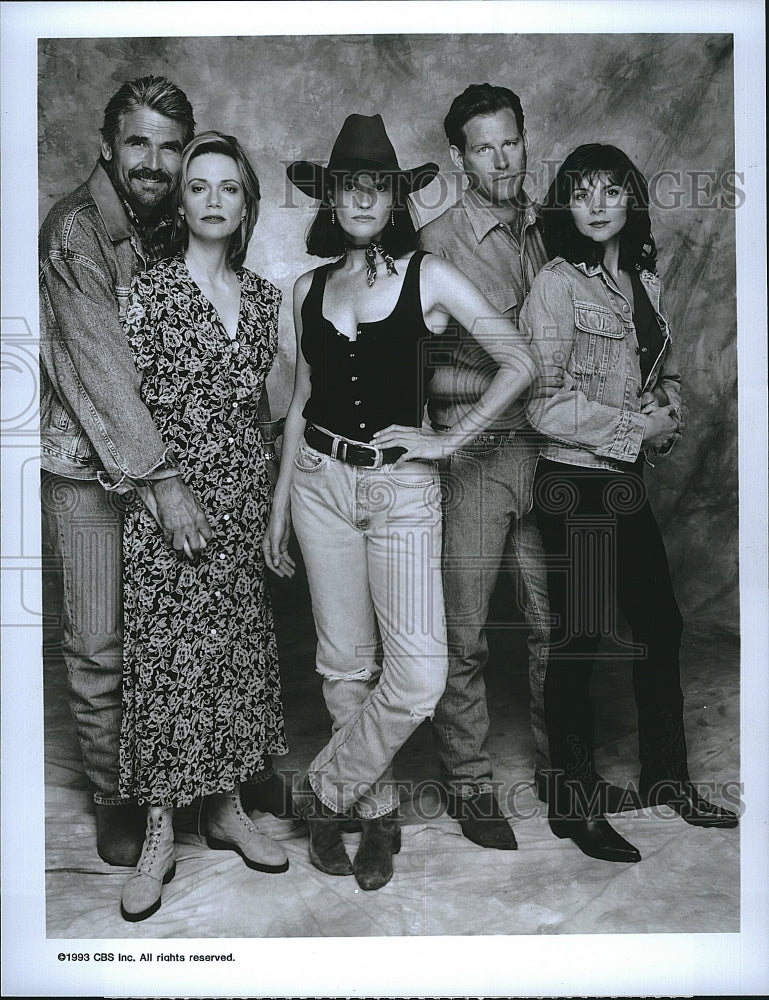 1993 Press Photo &quot;Angel Falls&quot; James Brolin.Peggy Lipton,Brian Kerwin- Historic Images