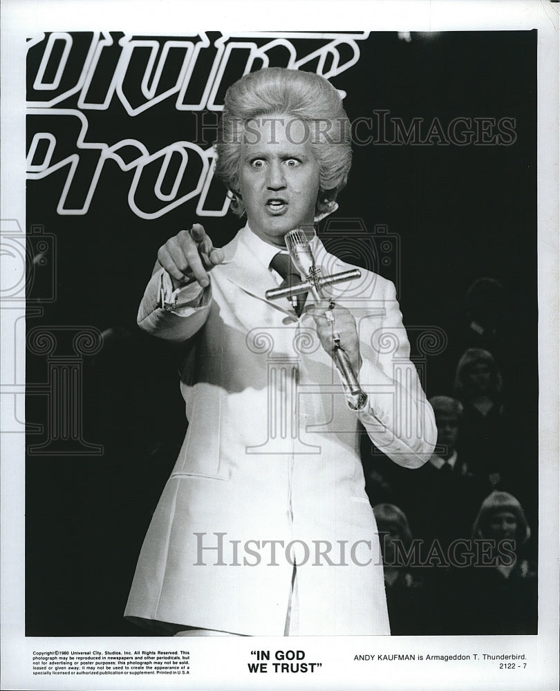 1980 Press Photo Movie In God We Trust Andy Kaufman- Historic Images