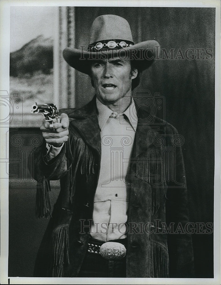 1986 Press Photo Clint Eastwood in &quot;Bronco Billy&quot;- Historic Images